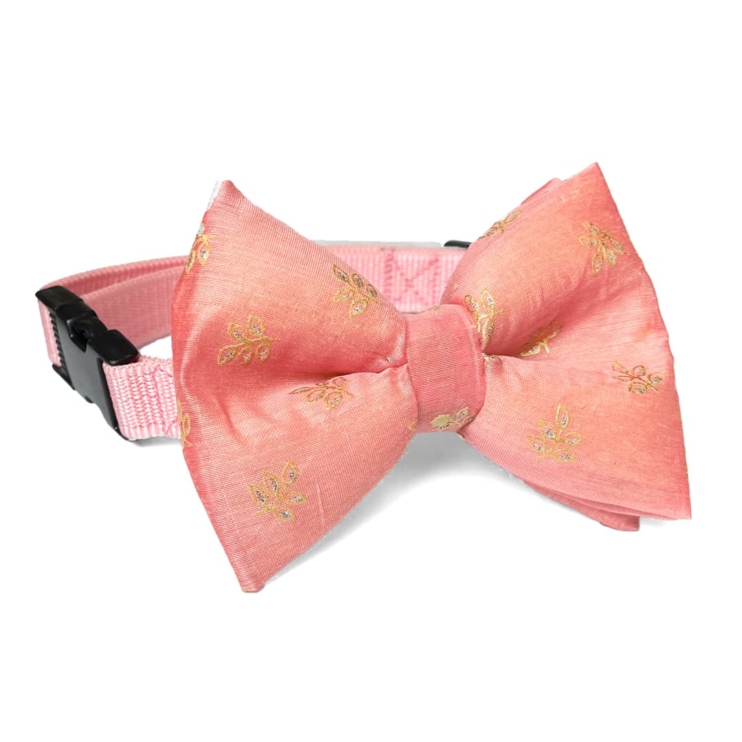 That Dog In Tuxedo Jashn Dog Festive and Wedding Diwali, Navratri, Dussehra & Durga Puja Bow Tie Collar for Dogs (S, Pink) (B0BFF1BZ67) Amazon Price History, Amazon Price Tracker