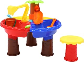 NUOBESTY Crianças Lençol Freático Areia Da Praia Jogar Atividade Mesa Sandbox Brinquedos Balde Praia Pás Brinquedo Educativo para Crianças Ao Ar Livre E Indoor para Crianças Castelos de