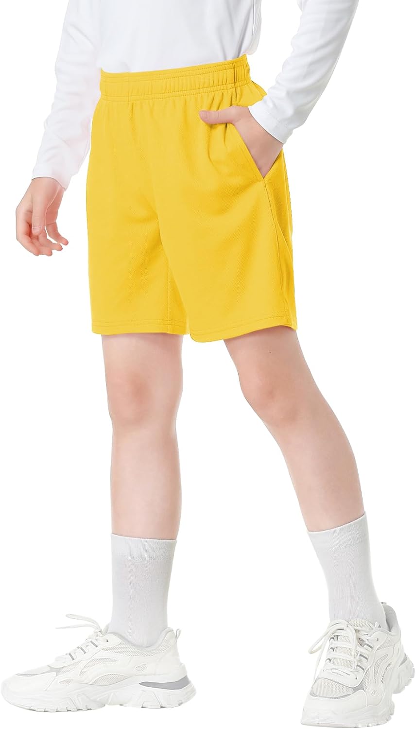 QBK Toddler to Youth Athletic Shorts for Boys and Girls Soccer Basketball Sports