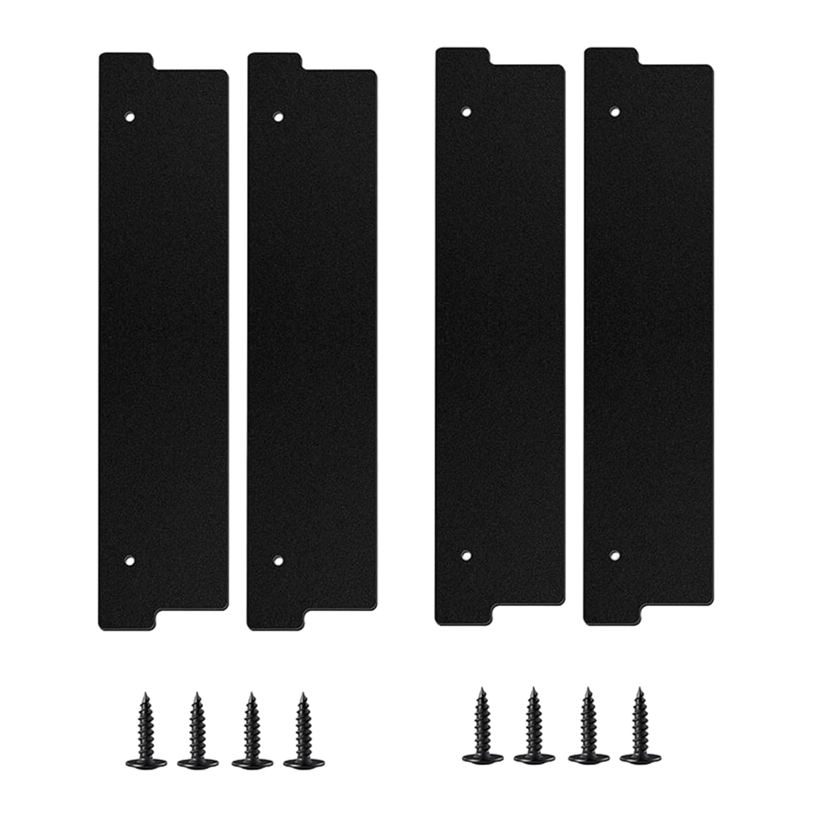 Quoravel Black 4Pcs Bathroom Stall Privacy Strips, 17.3 X 3.7 Inch Stall Gap Fillers, Restroom Stalls Gap Covers Privacy Strips For Public Bathroom 4Pcs