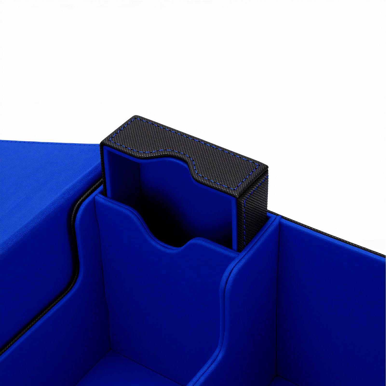 SUNGOOYUE Caja De cenamiento De Tarjetas Coleccionables, Capacidad De Cajas Soporte De Baraja De Cuero De Pu De 4 Filas Para La Colección De Tarjetas De Juego Commander Caja De cenamiento De