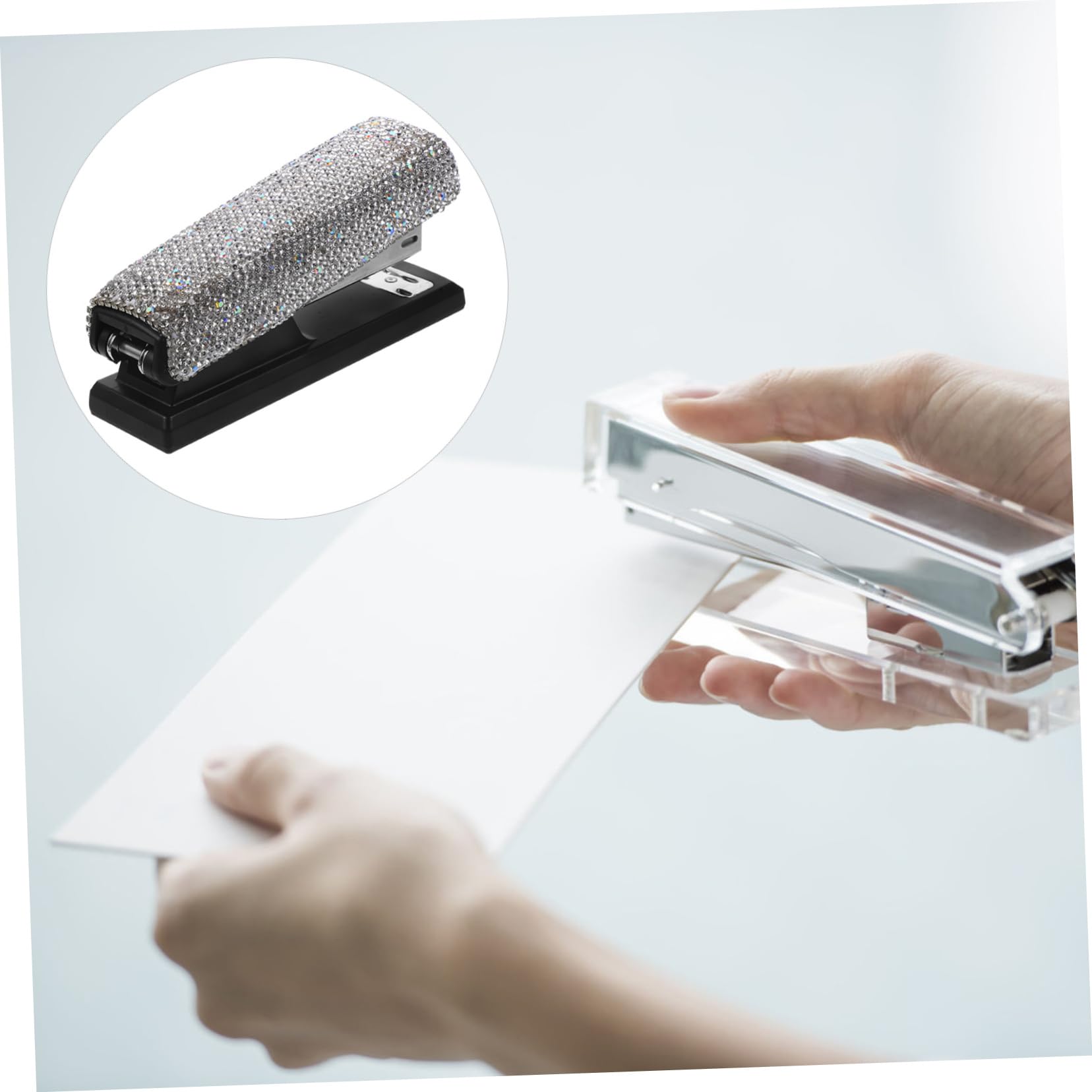Operitacx 3 Set Di Spillatrice Portatile Per Auto Porta Lucidalabbra Penna Ventilatore Da Scrivania Regolabile Accessori Strumento Di Rimozione Punti Metallici Punti Metallici