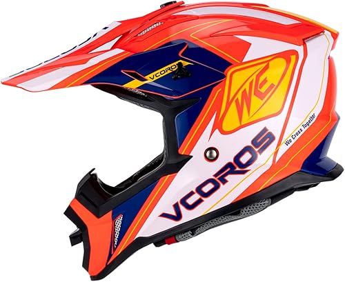 Miniatura 1 de VCOROS Cascos de motocross para adultos, ATV, motocross, BMX, todoterreno, aventura, UTV, aprobados por DOT