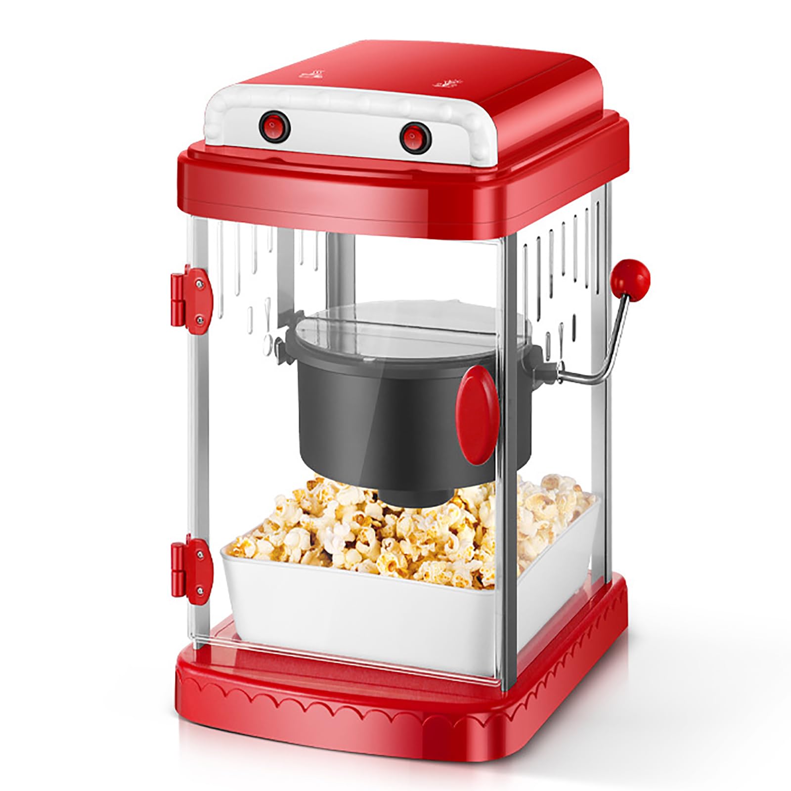 Máquina Comercial De Palomitas De Maíz, Máquina Para Hacer Palomitas De Maíz Con Cucharas, 2 Formas De Palomitas De Maíz Opcionales Y Acabado En 3-5 Minutos, Alta Tasa De Estallido, Para Cenar