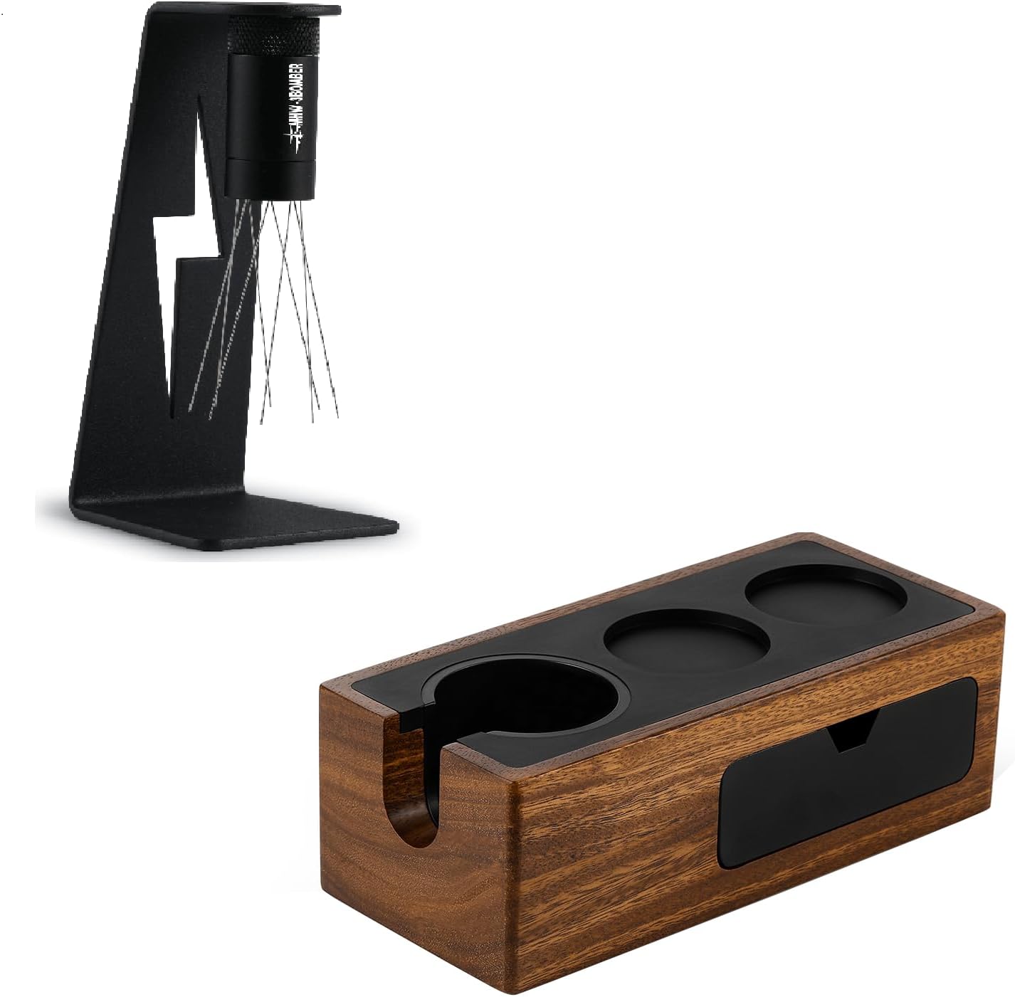 MHW-3BOMBER Espresso WDT Tool and Tamping Station Combo