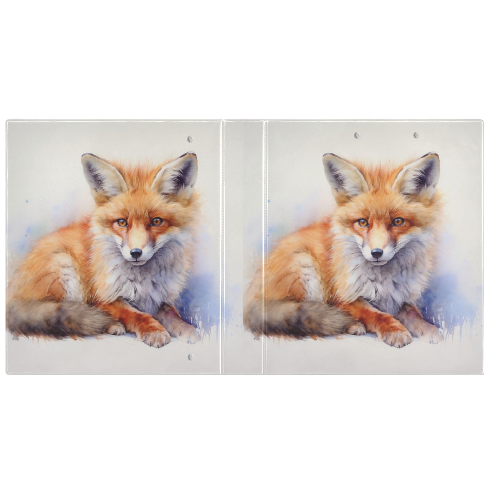 Red Fox - Raccoglitore a 3 anelli, 3,8 cm, contiene 200 fogli con 3 tasche interne trasparenti in PVC, per scuola e ufficio