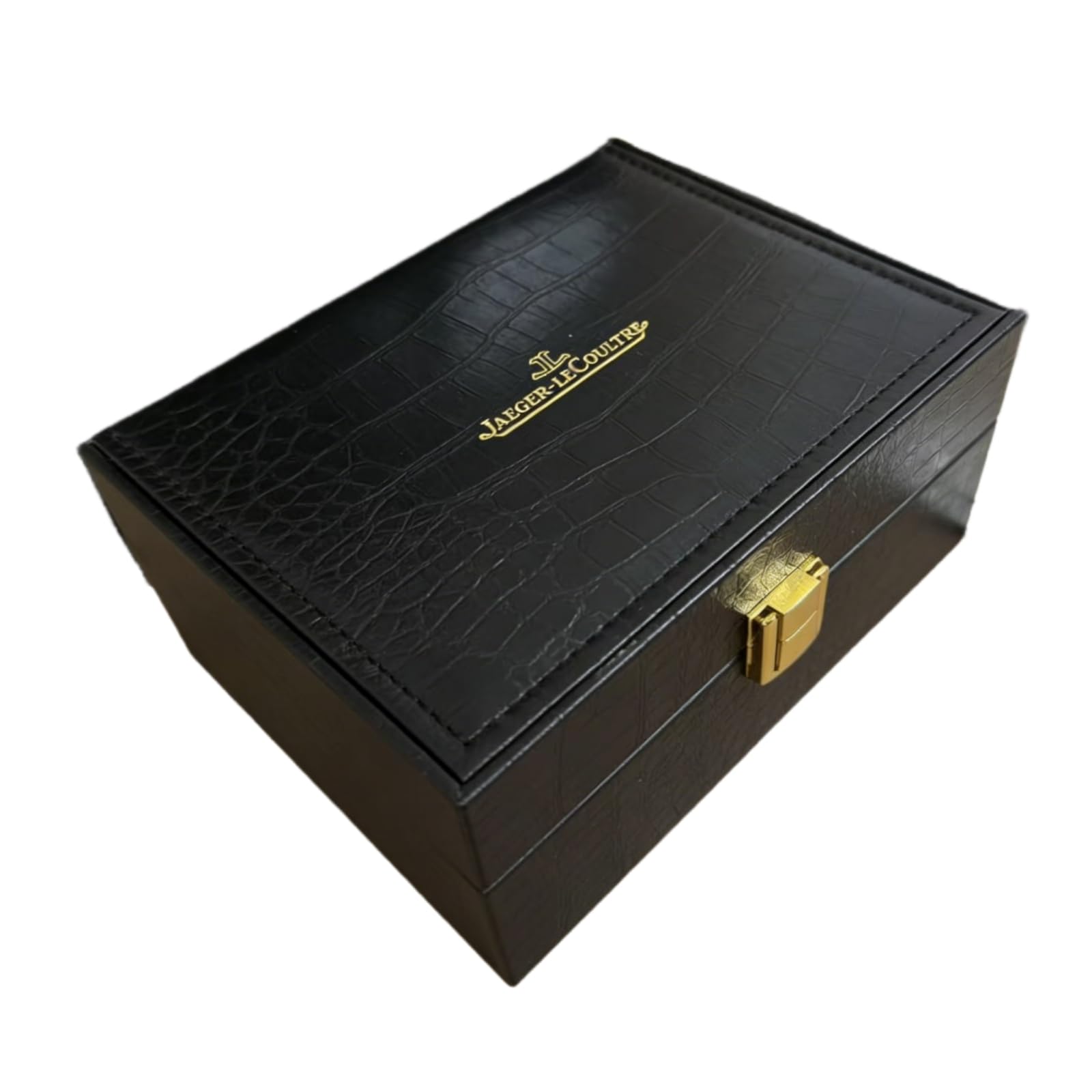Vetrina Espositrice Orologi Slot Singolo Scatola Rettangolare Nera Cuscino Interno Morbido per Jaeger-LeCoultre