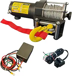 Guincho Elétrico 12v - 3.000 Lb | 1.360 Kg com Cabo de Aço 9,2 metros, Elevi