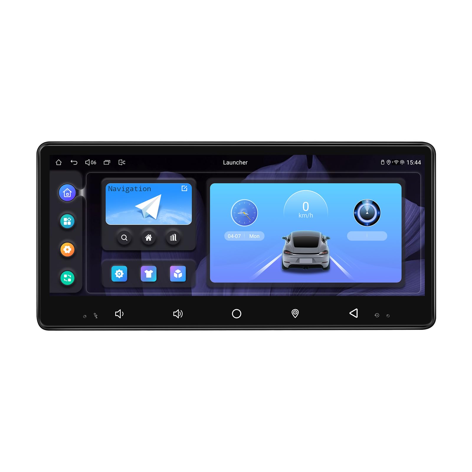 Joying 8.9" Single Din Touchscreen Radio Android 13 Head Unit with Carplay and Android Auto 4GB+64GB Detachable Car Stereo with Bluetooth, HDMI Output, AM/FM, Subwoofer Output, GPS(JY-HTS01N4)-image-0