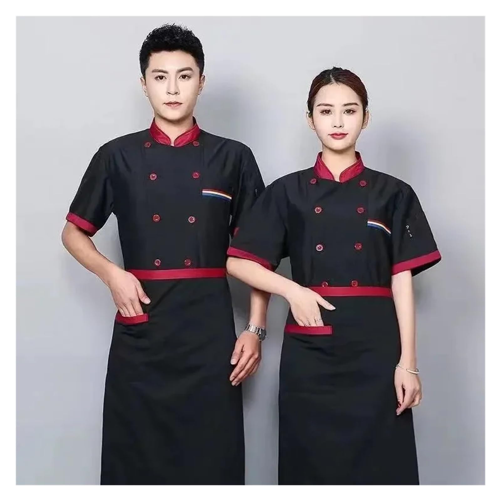 Ideal for die Gastronomie-Kochjacke for Herren mit langen Ärmeln und atmungsaktivem Design