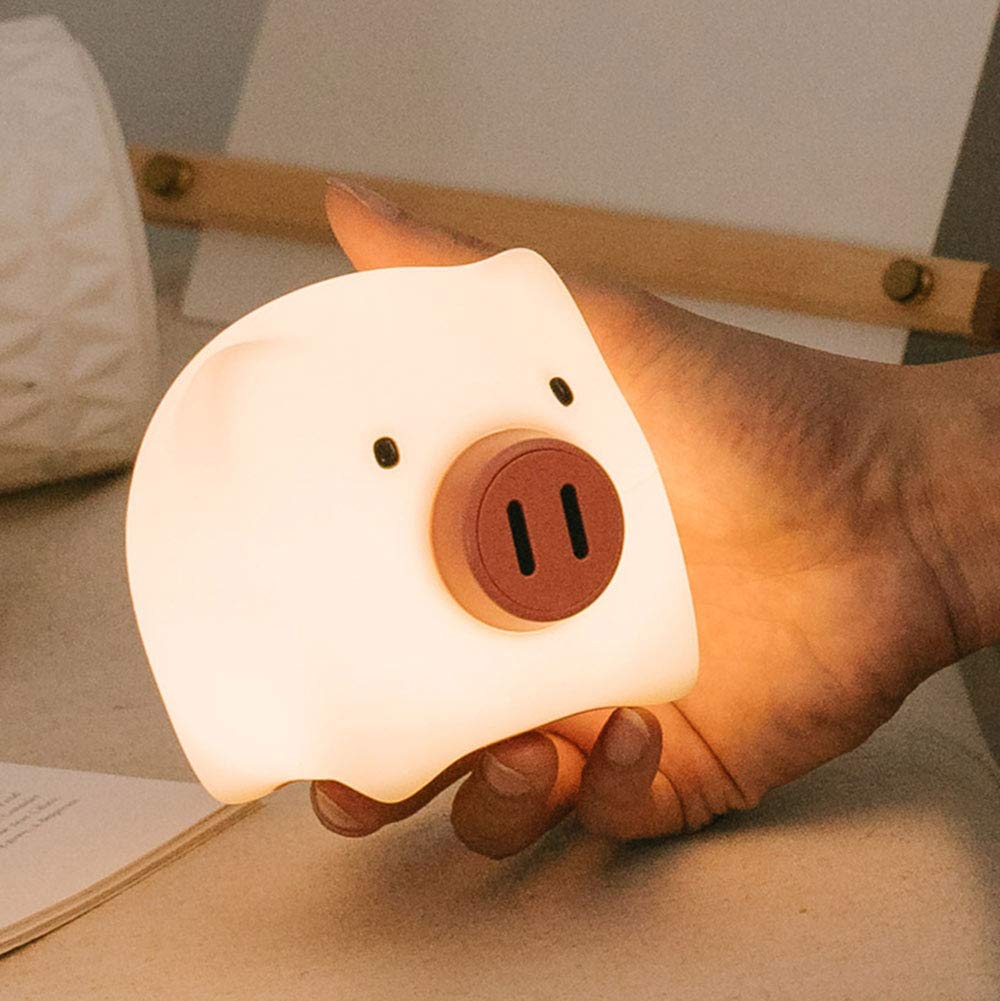 Amazon.co.jp: USERWATS ブタ ナイトライト 安全なシリコーン 無段階