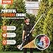 VEVOR 33CC 5-in-1 Multi-Functional Trimming Tools, Gas Hedge Trimmer, Weed Eater, String Trimmer, Brush Cutter, Edger, Pole Saw Chainsaw Pruner with Extension Pole