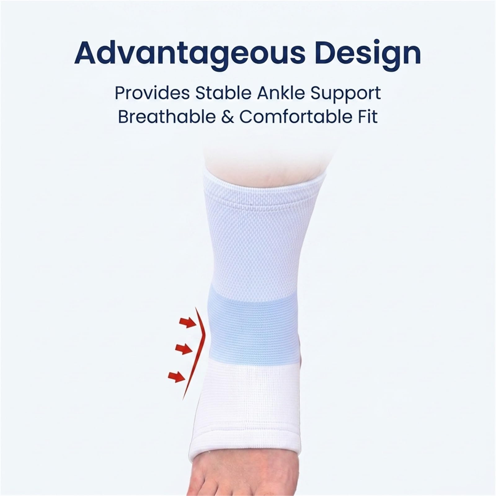 Generico Cavigliera Regolabile - con Cinghie Regolabili, per Sport e Camminata Quotidiana, Modello CJDW1068 (Blue S)