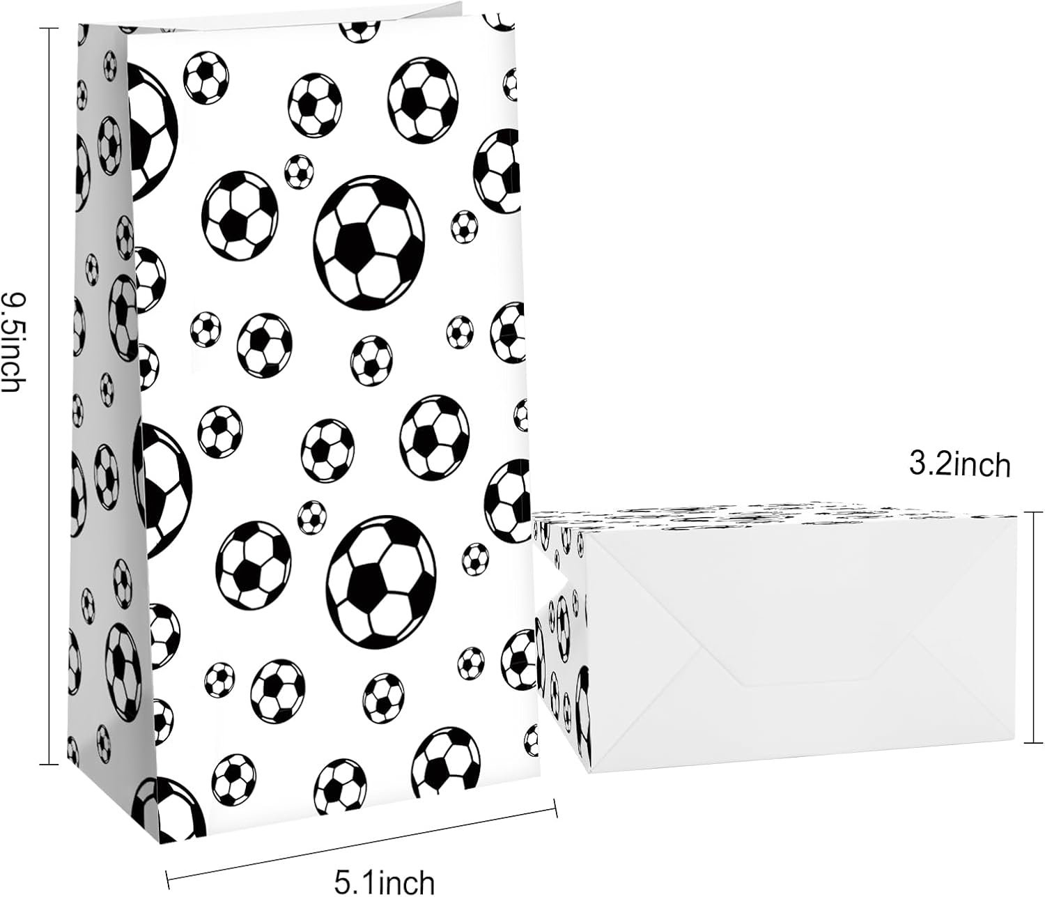 Infankey 30 PCS Soccer Party Decorations Soccer party favors with Stickers Soccer Treat Snacks Bags Soccer Gift Bags Soccer Theme Party Bags for Kid's Birthday Party Supplies