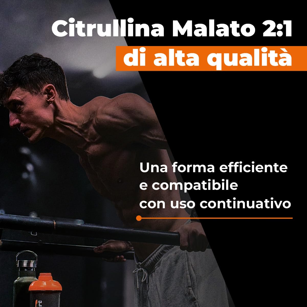 Citrullina EthicSport – Citrullina Malato 2:1 di alta qualità – Polvere solubile o Capsule vegetali – gluten free, vegan friendly – doping free tested* - Barattolo da 210 g