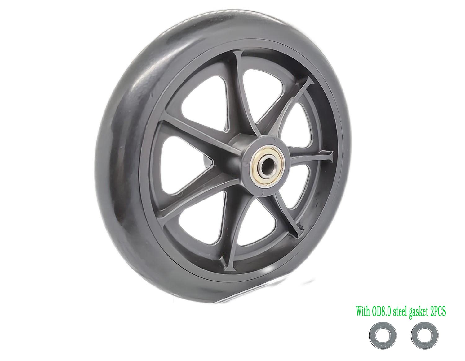 Reemplazo de rueda sólida de 6 pulgadas para sillas de ruedas, rodillos, andadores, rueda trasera de repuesto de andador de 6 pulgadas, modelos aplicables: FGA33677000, MDS808200F3B, 4250-CB, 4350-BW, 3