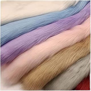 Tela de piel sintética de felpa, 12 colores, 170x50 cm, 66''x19'', piel sintética suave y afelpada, adecuada for prendas, manualidades, cojines, decoraciones, fundas de asientos de juguete(Royal Blue)