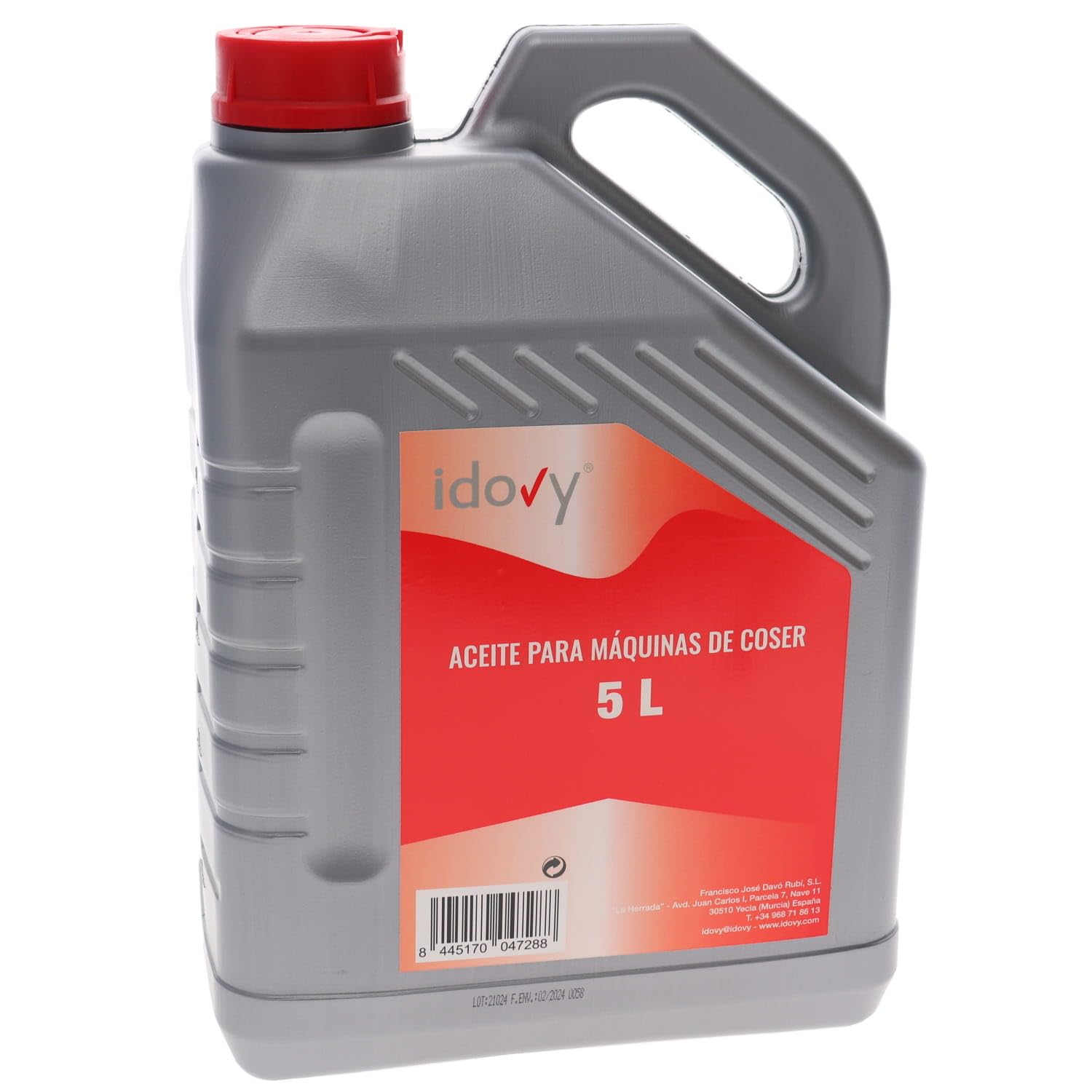 Huile spéciale pour machines à coudre - Lubrifiant incolore (5 litres)
