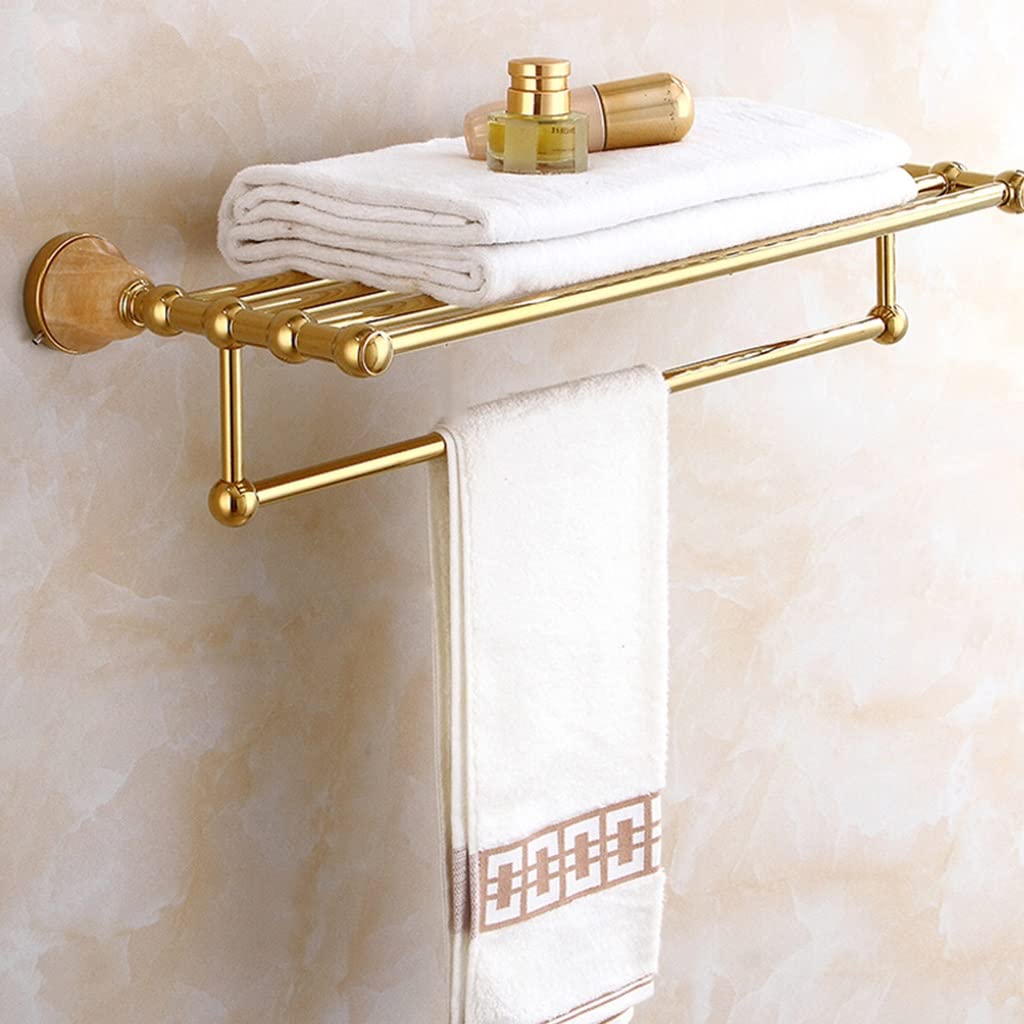 Porte-serviette de salle de bain en cuivre style barre unique d'Europe