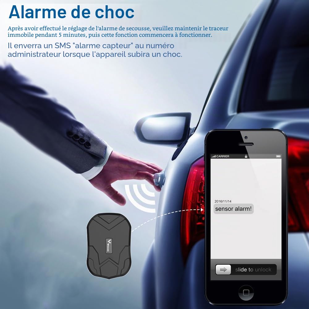 4G Tracker GPS 20000Mah TK905Pro Traceur GPS Voiture 240 Jours de Veille Localisation en Temps Réel avec Aimant Puissant Traqueur Portable Étanche Géolocalisation Alertes de Vibration SMS/APP/Web