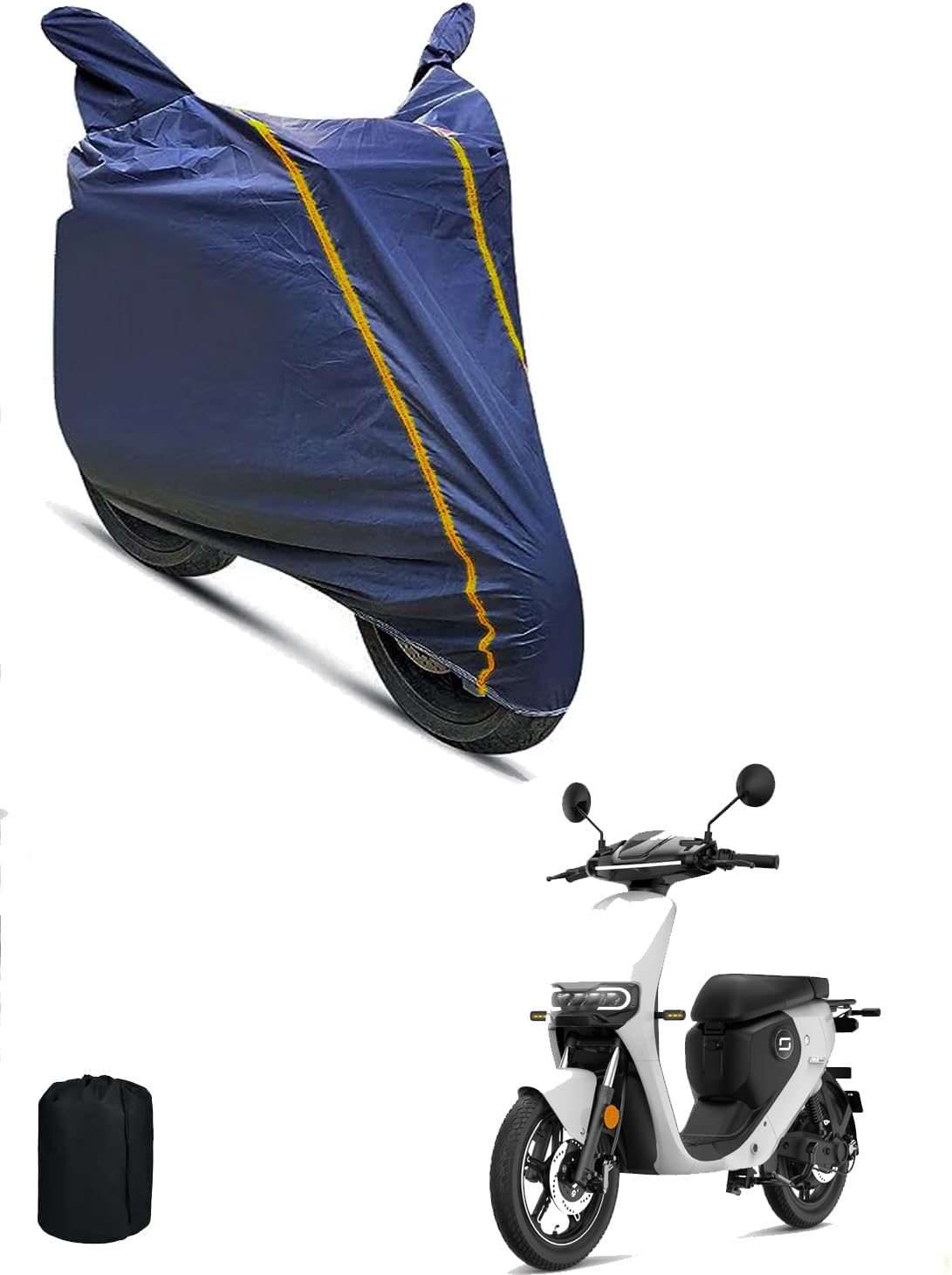 GARREGE Waterproof Scooty Cover for Super SOCO CUMINI with Free Storage Bag and Dustproof and Rain Proof