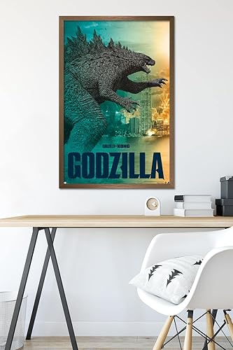 Vista 60 de Trends International Godzilla vs Kong - Póster de pared Godzilla, 34 pulgadas de largo x 22.4 W, versión premium sin marco