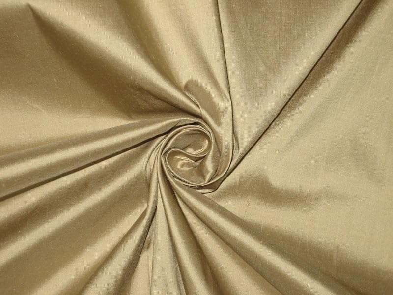 Tissu de Dupioni de soie pure 54'' large couleur pierre grésillante DUP114