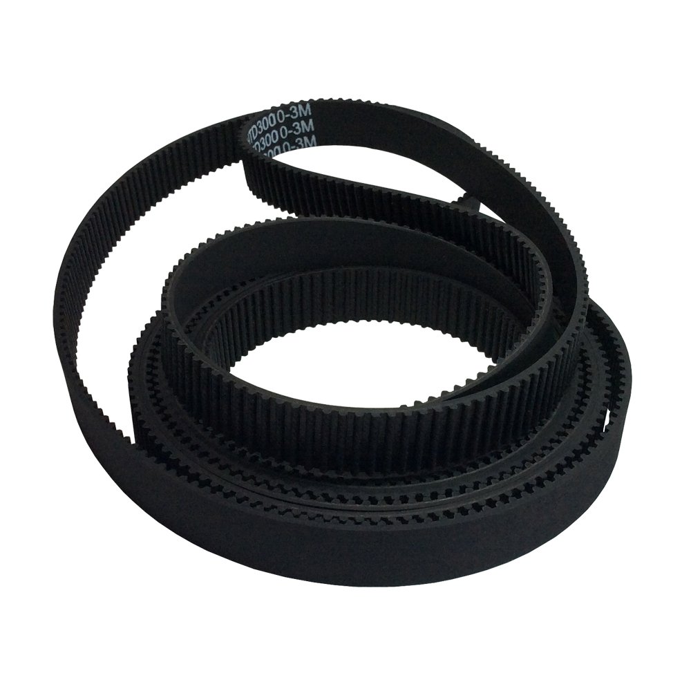 HTD 3M Synchronous Belt Length 3000mm Teeth 1000 Rubber Timing Belt Width 15mm in Closed Loop 1Pcs/Pack