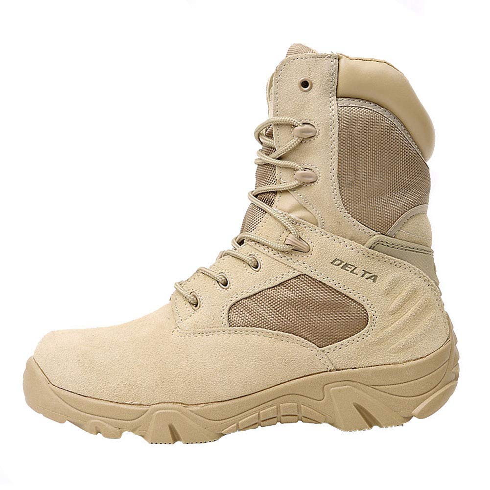 Bottes Militaires Tactiques LiliChan Homme - Fermeture éclair Sur 8 Côtés - Semelle Caoutchouc - Tige 8 Pouces