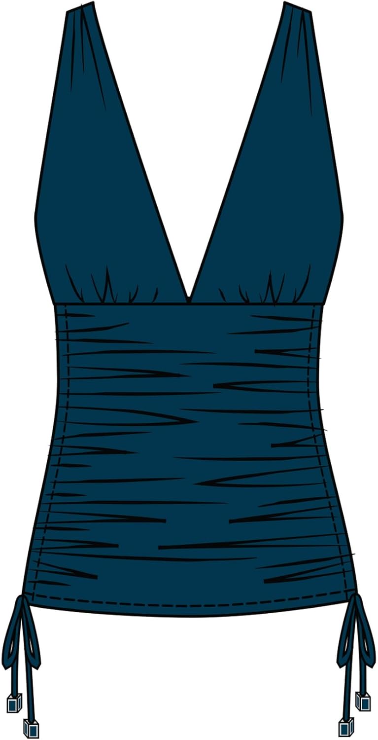 MagicSuit Women's Solid Dani Soft Cup Tankini Top Separate - Image 4