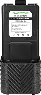 BAOFENG BL-53800mAh Extended Battery Walkie Talkie UV-5R BF-8HP UV-5RX3 RD-5R UV-5RTP UV-5R MK2 MK3X MK5 Plus Series Two Way Radios (UV-5R 3800mAh)