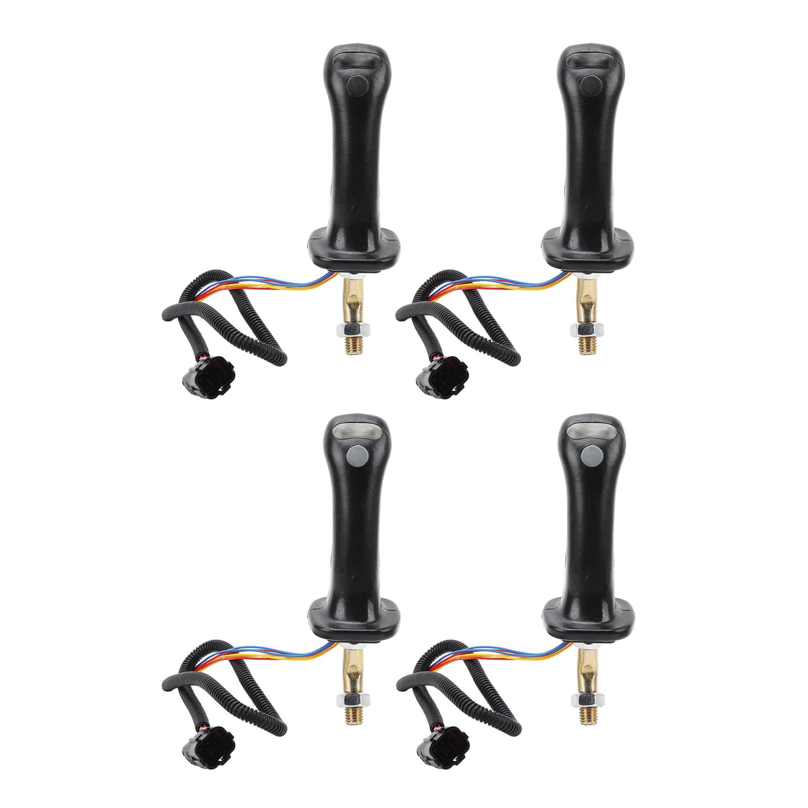 UncleS Professioneller hydraulischer Joystickhebel, 6-polig, 3 Tasten, für DH150 DH300 Modelle, Bergbauausrüstung, Bagger, Joystick-Hebel, Aluminium-Ersatz