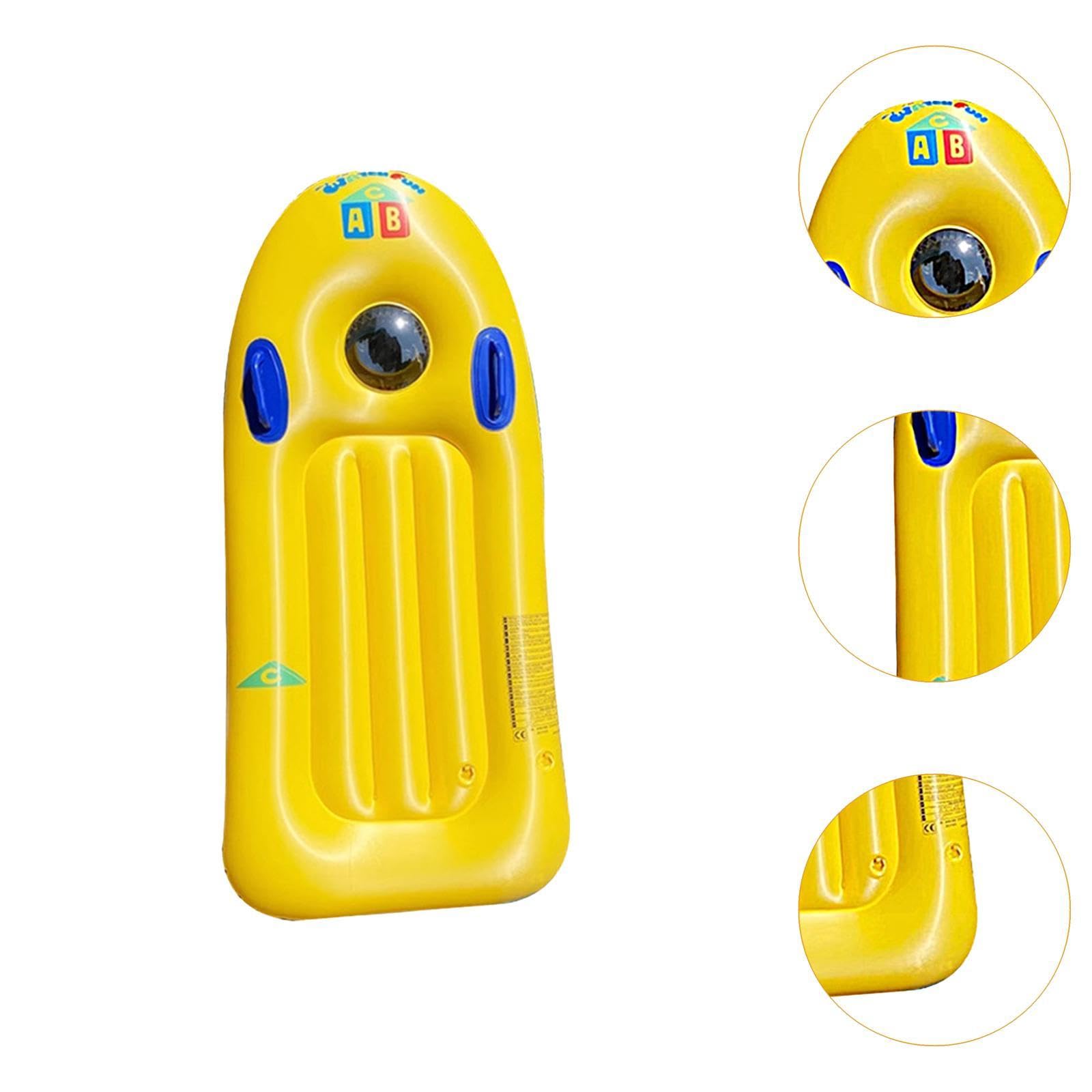 Vaveren Inflatable Surf Body Board Inflatable Surfboard Learn Swimming Portable Surfing Board with Handles for Pool Summer