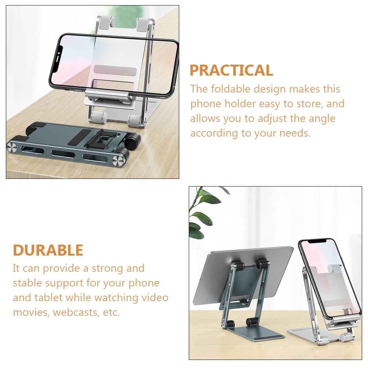 jojofuny Supporto Per Telefono Da Scrivania Supporto Pieghevole Per Tablet Ufficio Casa