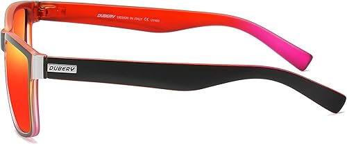 Vista 3 de DUBERY Gafas de sol polarizadas vintage para hombres y mujeres, gafas de sol cuadradas retro D518