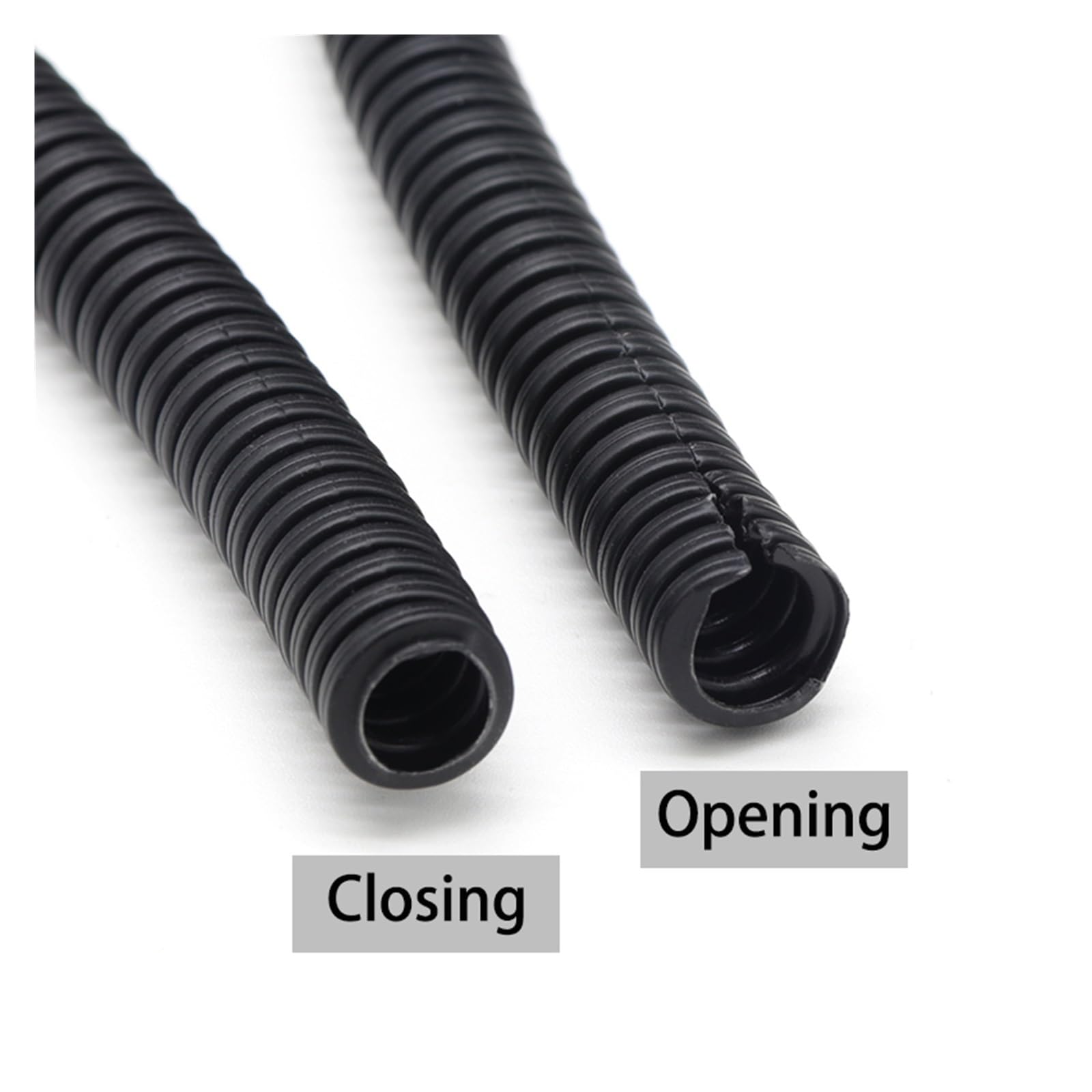 Tubo corrugato in PP nero, 10 m, 7,5 mm-34,5 mm, guaina protettiva per cablaggio AD 21,2 x ID 17 mm, perfetto per progetti elettrici
