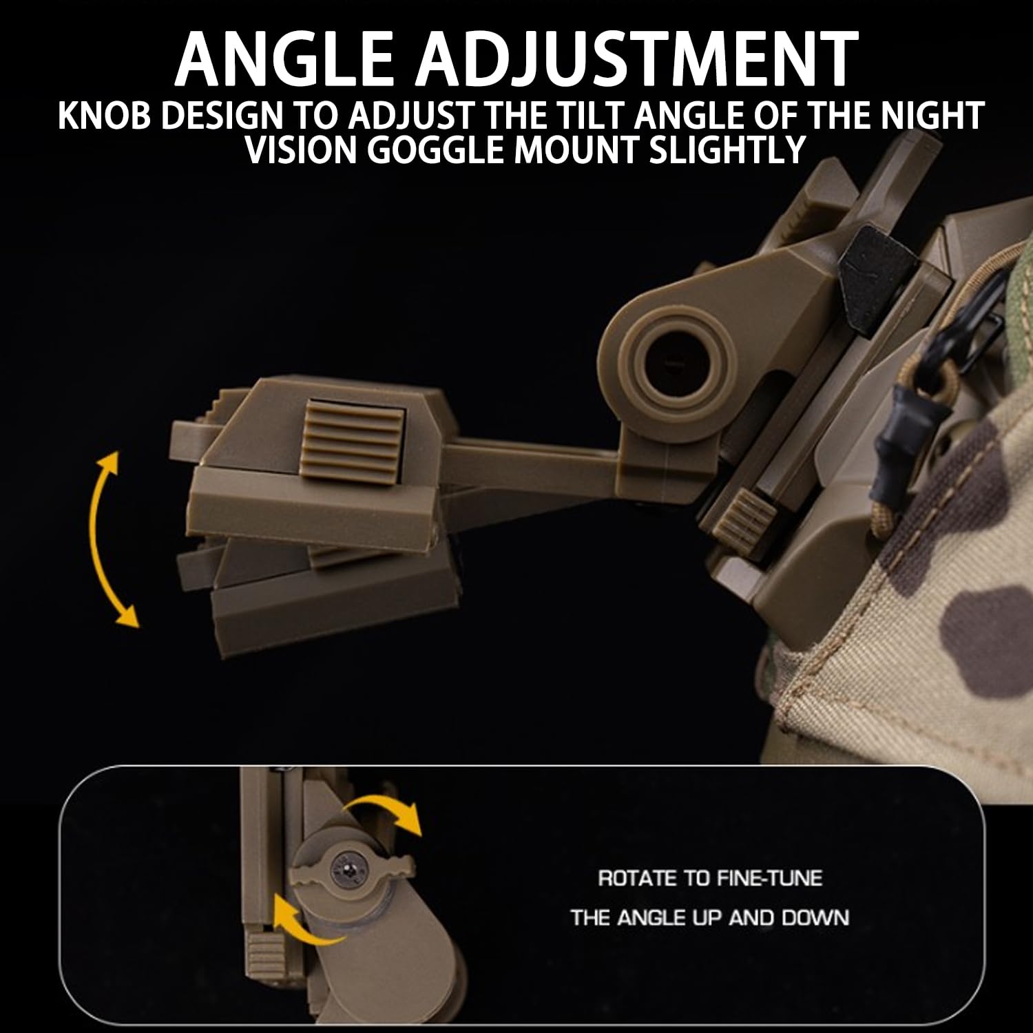 NVG Mount L4G24 CNC Dark Earth Fma (fma-tb620-de) - Softair Games - ASG Softair San Marino