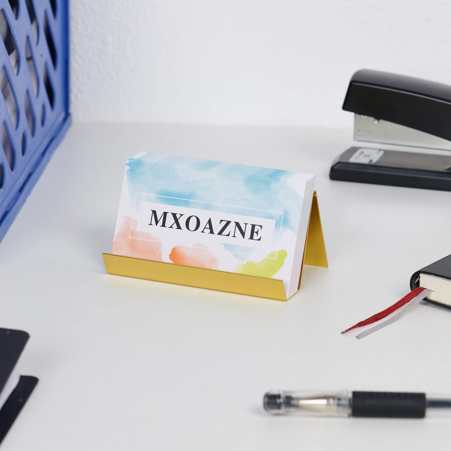 PATIKIL Visitenkartenhalter Gold - Metall Aufbewahrung Für Büro & Meetings