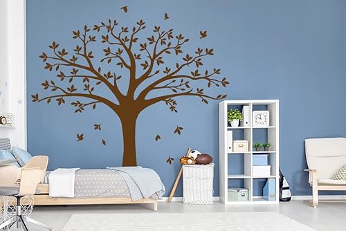 Large Family Tree Wall Decal Family Tree Photo Wall Decal Vinyl Tree Wall Stickers For Home Decoration(220 X 250 Cm, Brown) #TOP3
