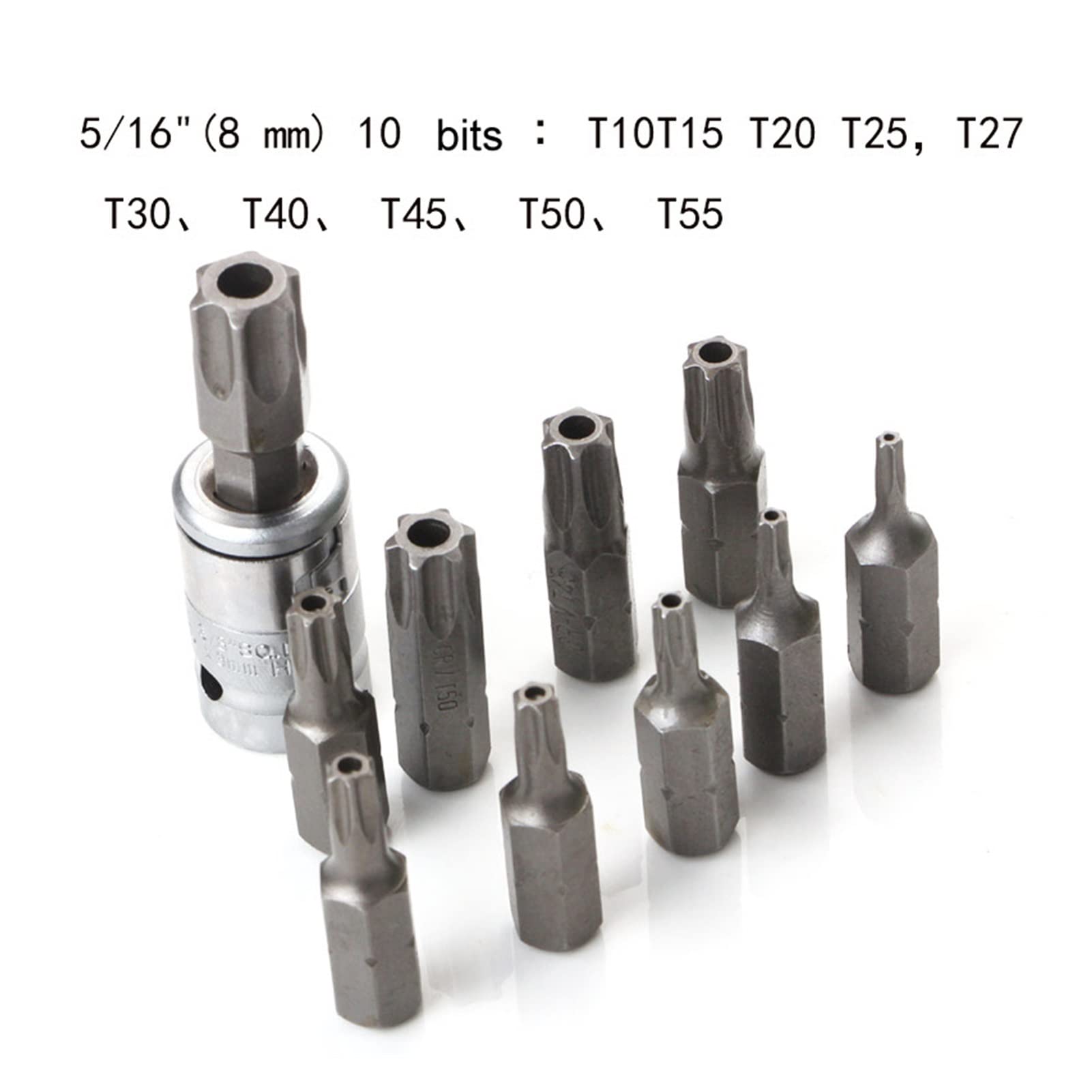 yaoqijie Gniazdo Torx Star Set & Bit Male Kobieta E Gniazda z Torx Narzędzie Ki, zewnętrzny moment obrotowy Gniazdo Ustaw narzędzie do naprawy silnika lasting (Color : 29PCS)