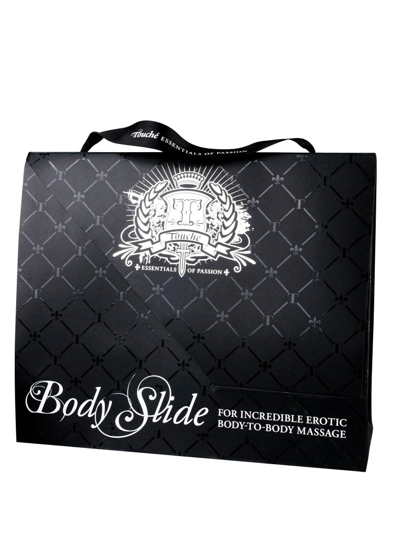 Shots Touché 50127 Body Slide und Body Slide Gleitmittel (80 ml) - in Geschenkbox - Aufblasbare Seiten | Erotische Body-to-Body-Massagematte mit aufblasbaren Rändern, wasserbasiertem Gleitgel & Geschenkbox für Paare