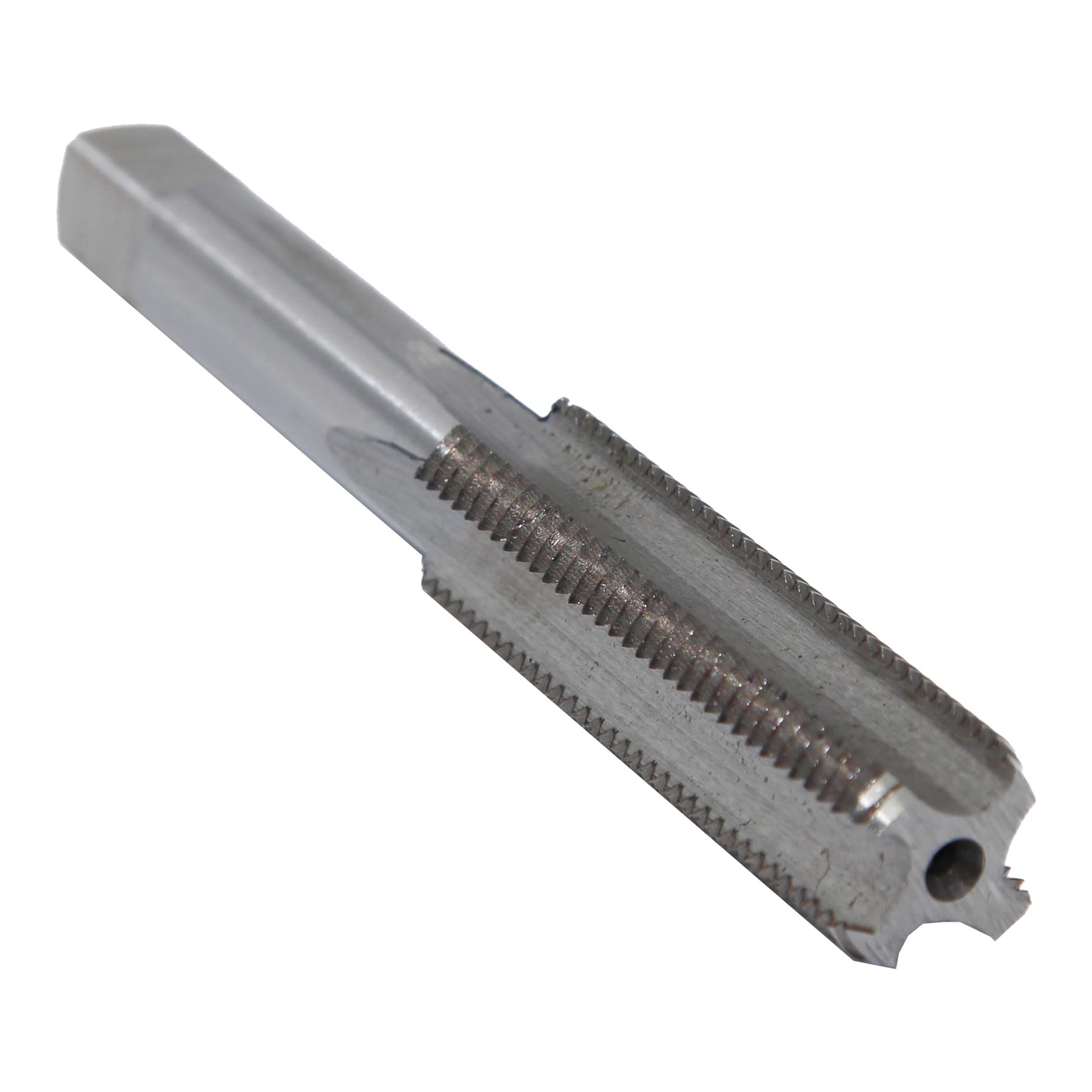 Drill America DWTB1/4-20 DWT Series Qualtech Carbon Steel Hand Threading Tap, Uncoated, Bright Finish, Round with Square End Shank, Bottoming Chamfer, 1/4"-20 UNC — view 16