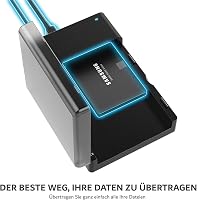 SABRENT Külső Merevlemez Dokkoló 2.5"/3.5" SATA HDD és SSD Meghajtókhoz - USB 3.0 Csatlakozás, 5Gbps Adatátvitel, 22TB Kapacitásig, Alumíniu 3