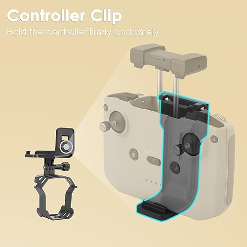 Miniatura 5 de XINANEE - Soporte de cardán de mano estabilizador de cámara para DJI Mavic 3 Mavic 3 Classic Mavic 3 Pro Drone con controlador DJI RC-N1, piezas