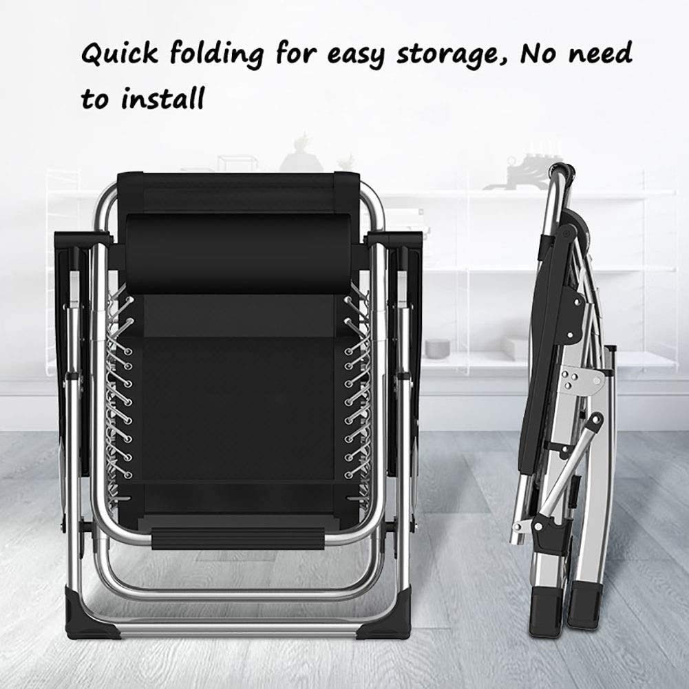 Tumbona, Silla reclinable Plegable de Gravedad Cero for Exteriores, Ideal for Playa, Camping y Pesca(0.672916667,60")
