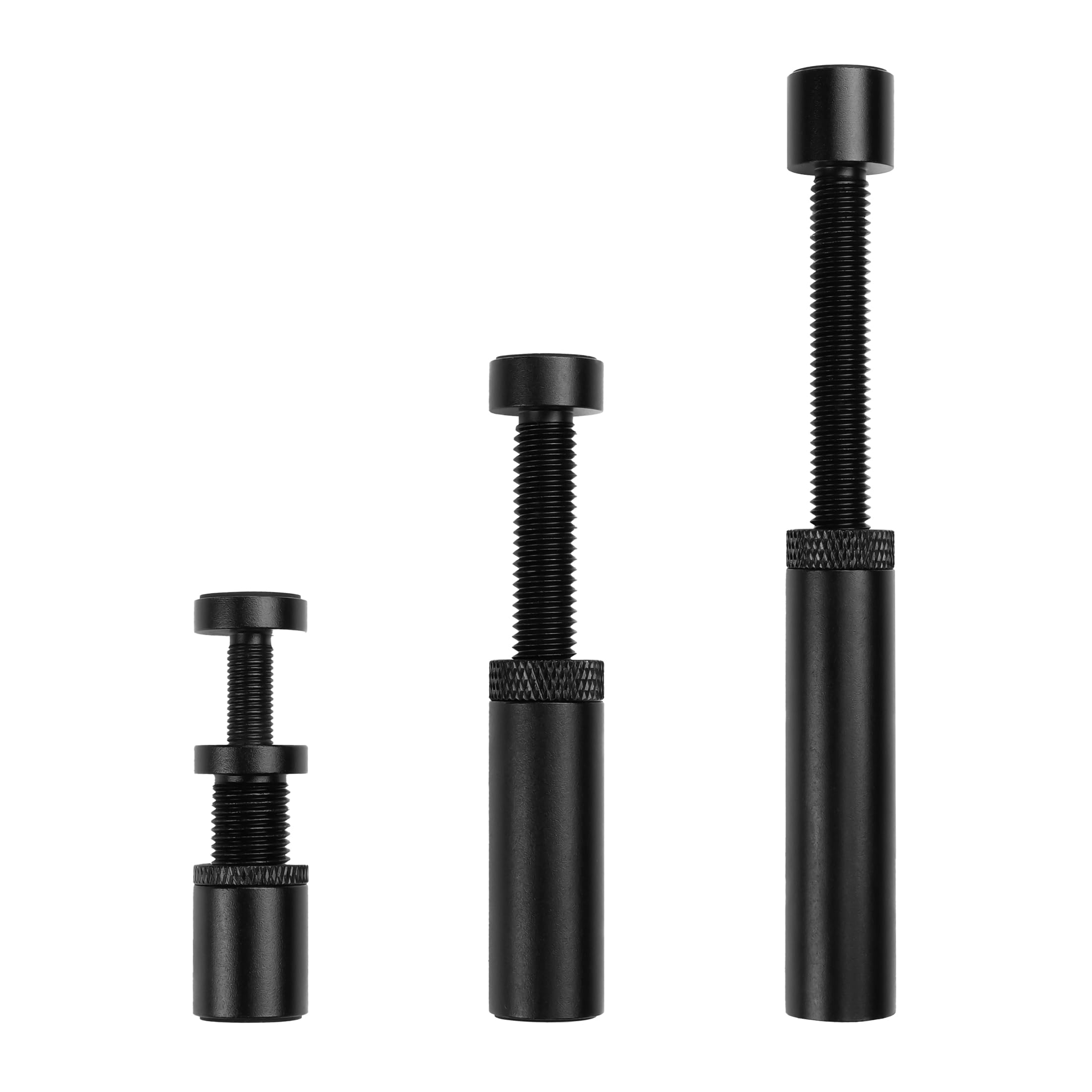 YACSEJAO Graphics Card GPU Support Bracket Three Sizes Adjustable Height Universal Video Card Sag Bracket Aluminium Alloy with Magnet and Anti-slip Sheet, Black, YC-DGY54