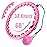 OurStarry 34 Knots Weighted Workout Hoop Plus Size, Smart Waist Exercise Ring for Adults Weight Loss (34 Knots Pink)