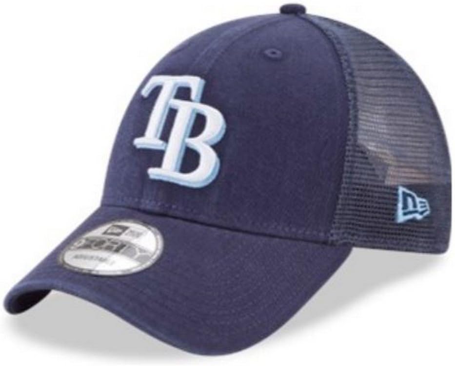 New Era MLB Tampa Bay Rays Baseball Hat Cap 940 Trucker Snapback 11591190 Navy