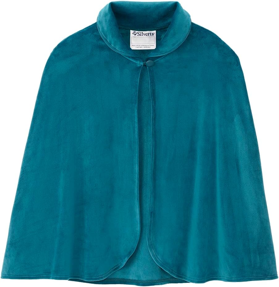 Women’s Adaptive Easy-Dress Bed Jacket Cape for Elderly Needs