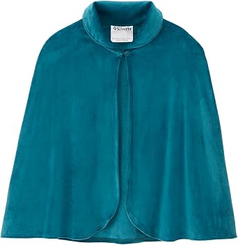 Silverts Womens Adaptive Sleep Cape Open Back Bed Jacket Assisted Dressing Elderly Clothing Nursing Home Apparel